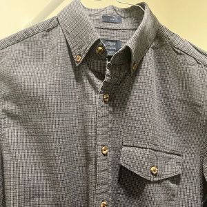 J. Crew Brushed Twill flannel grey houndstooth